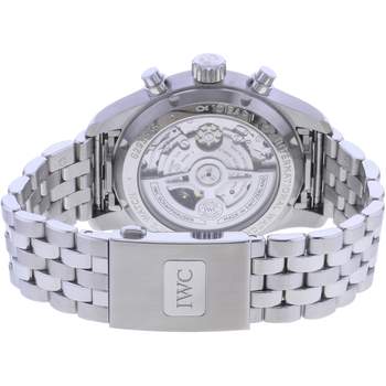 Montre d'occasion IWC Pilot Chronograph homme mouvement automatique certifié (cosc) bracelet acier