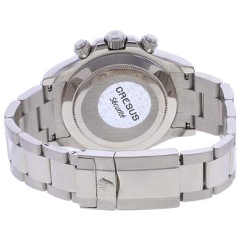 Montre d'occasion ROLEX Cosmograph Daytona Racing homme mouvement automatique certifié (cosc) bracelet or blanc 750/000