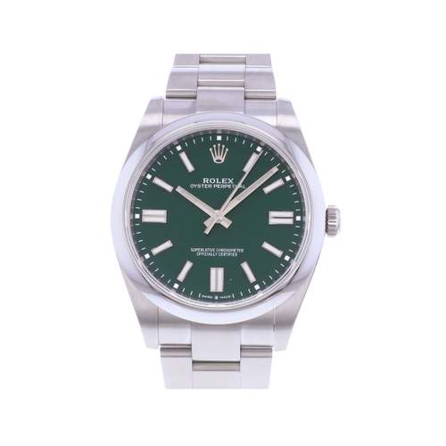 Montre d'occasion ROLEX Oyster Perpetual 41 mm homme mouvement automatique certifié (cosc) bracelet acier
