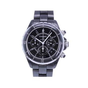 Montre d'occasion CHANEL J12 Chronographe homme mouvement automatique certifié (cosc) bracelet céramique