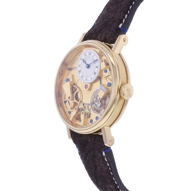 Montre d'occasion BREGUET Tradition Automatic homme automatique bracelet cuir - vue D2