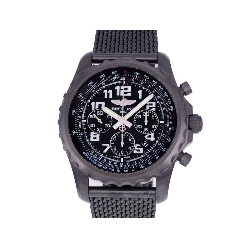 Montre d'occasion BREITLING Chronospace Blacksteel homme mouvement automatique certifié (cosc) bracelet acier et pvd - vue 1