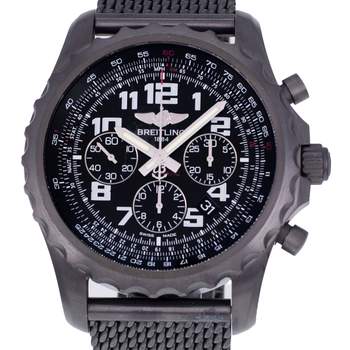 Montre d'occasion BREITLING Chronospace Blacksteel homme mouvement automatique certifié (cosc) bracelet acier et pvd