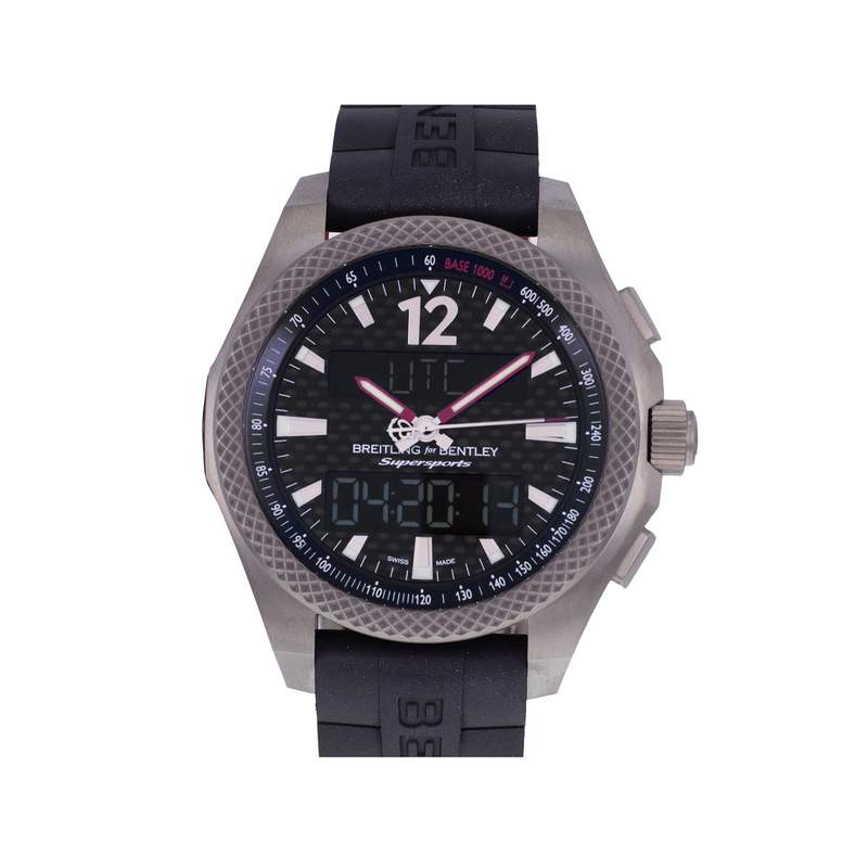 Montre d'occasion BREITLING For Bentley SuperSport homme quartz bracelet caoutchouc - vue 1