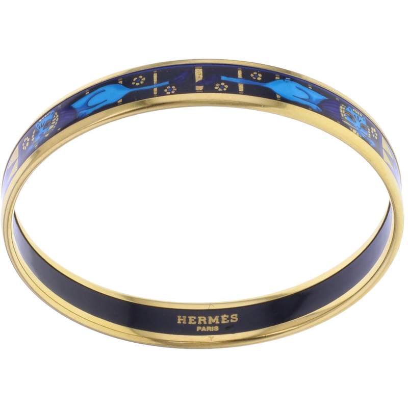Bracelet d'occasion HERMES Email Moyen Modèle femme plaqué or - vue 2