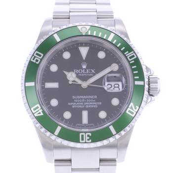 Montre d'occasion ROLEX Submariner Date homme mouvement automatique certifié (cosc) bracelet acier