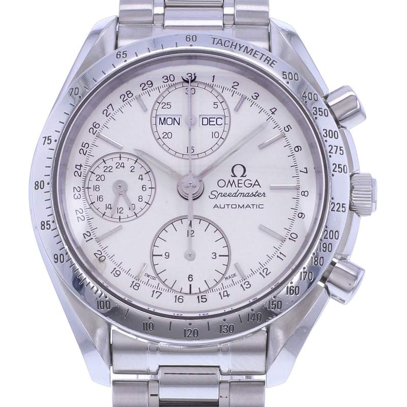 Montre d'occasion OMEGA Speedmaster Day-Date homme automatique bracelet acier - vue D1