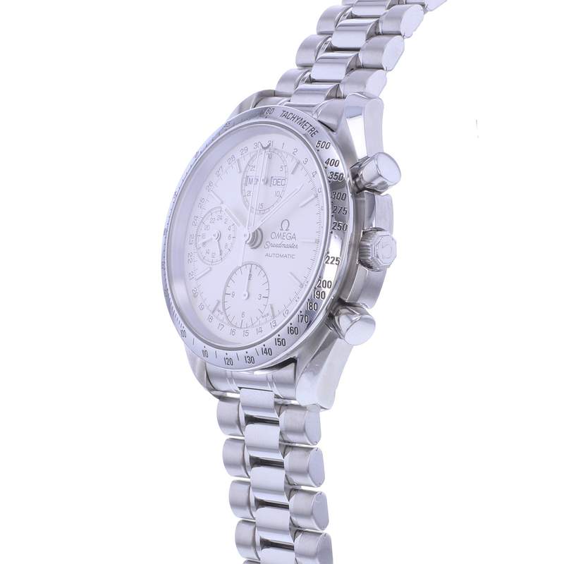 Montre d'occasion OMEGA Speedmaster Day-Date homme automatique bracelet acier - vue D2