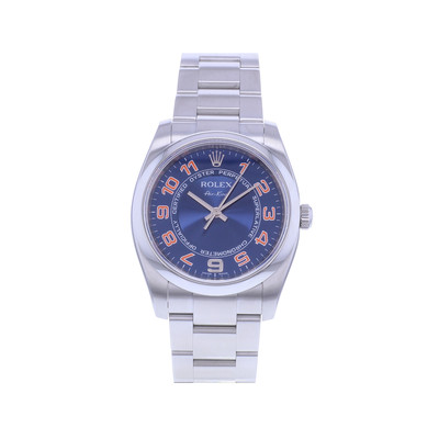 Montre d'occasion ROLEX Air King mixte mouvement automatique certifié (cosc) bracelet acier - vue 1
