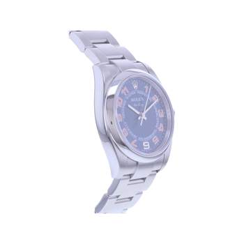 Montre d'occasion ROLEX Air King mixte mouvement automatique certifié (cosc) bracelet acier