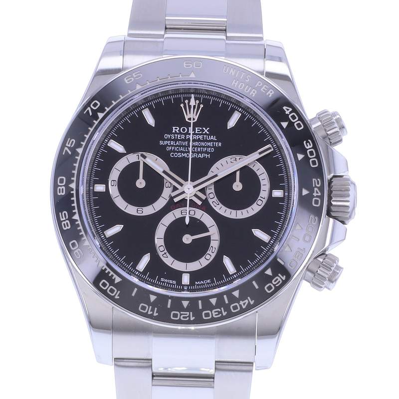Montre d'occasion ROLEX Cosmograph Daytona homme mouvement automatique certifié (cosc) bracelet acier - vue D1