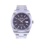 Montre d'occasion ROLEX DateJust 41 homme mouvement automatique certifié (cosc) bracelet acier - vue 1