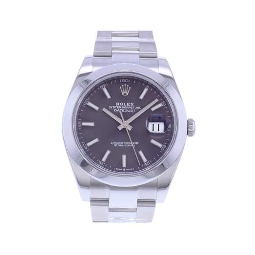 Montre d'occasion ROLEX DateJust 41 homme mouvement automatique certifié (cosc) bracelet acier