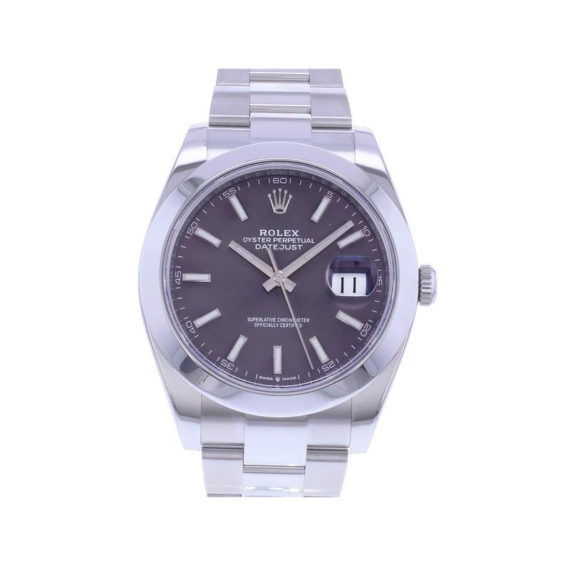 Montre d'occasion ROLEX DateJust 41 homme mouvement automatique certifié (cosc) bracelet acier - vue 1