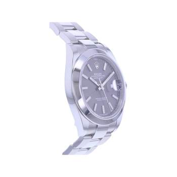 Montre d'occasion ROLEX DateJust 41 homme mouvement automatique certifié (cosc) bracelet acier