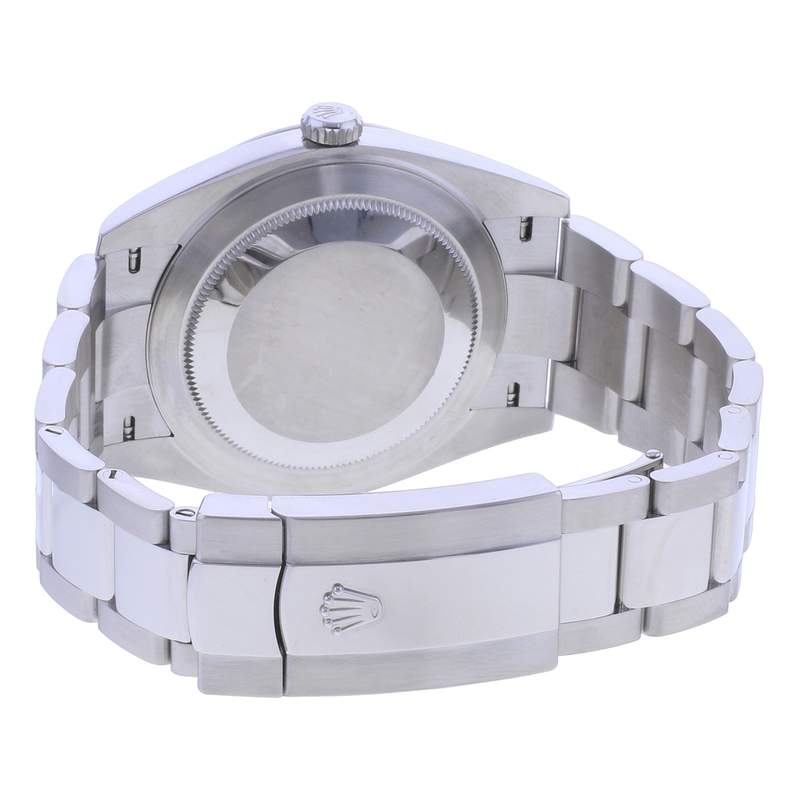 Montre d'occasion ROLEX DateJust 41 homme mouvement automatique certifié (cosc) bracelet acier - vue 3
