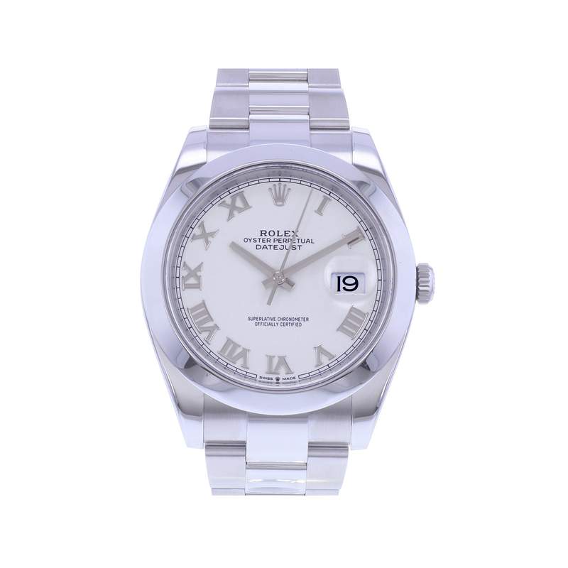 Montre d'occasion ROLEX DateJust homme mouvement automatique certifié (cosc) bracelet acier - vue 1
