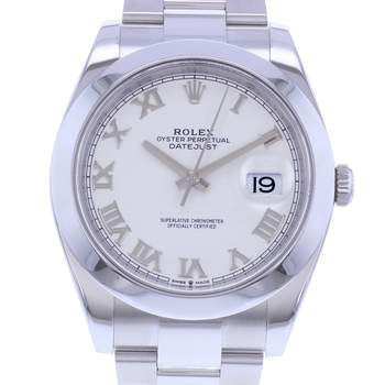 Montre d'occasion ROLEX DateJust homme mouvement automatique certifié (cosc) bracelet acier