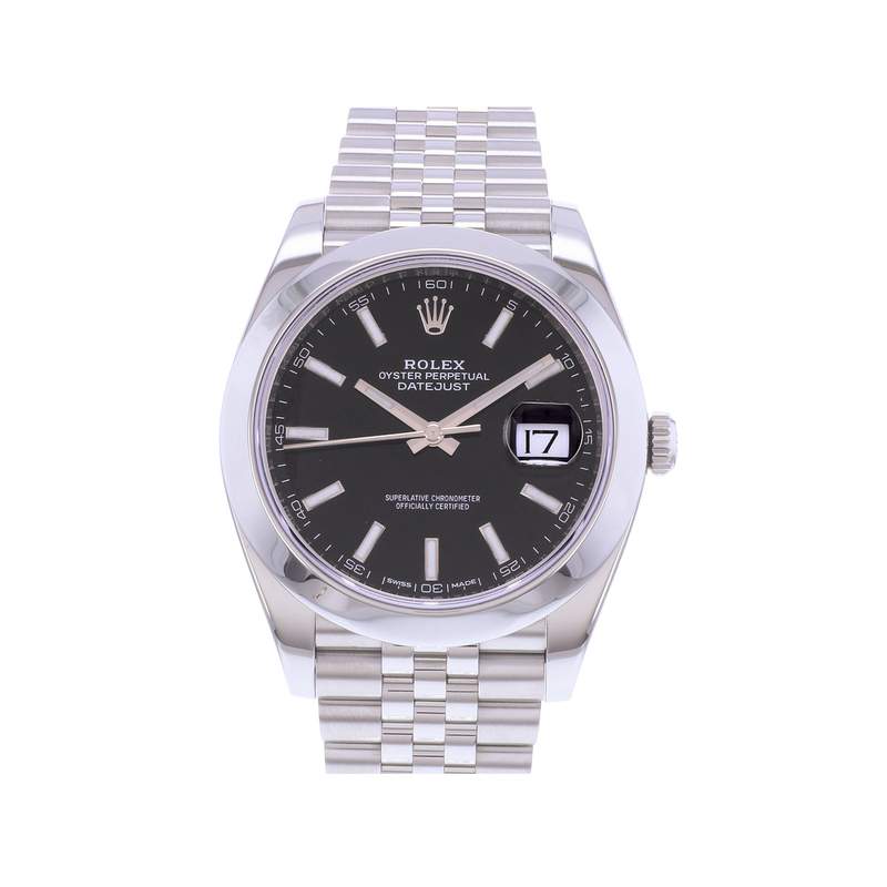 Montre d'occasion ROLEX DateJust 41 homme mouvement automatique certifié (cosc) bracelet acier - vue 1