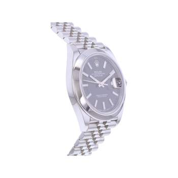 Montre d'occasion ROLEX DateJust 41 homme mouvement automatique certifié (cosc) bracelet acier