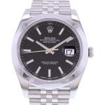 Montre d'occasion ROLEX DateJust 41 homme mouvement automatique certifié (cosc) bracelet acier - vue D1