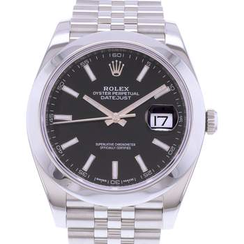 Montre d'occasion ROLEX DateJust 41 homme mouvement automatique certifié (cosc) bracelet acier