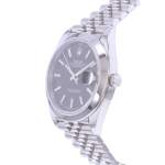 Montre d'occasion ROLEX DateJust 41 homme mouvement automatique certifié (cosc) bracelet acier - vue D2