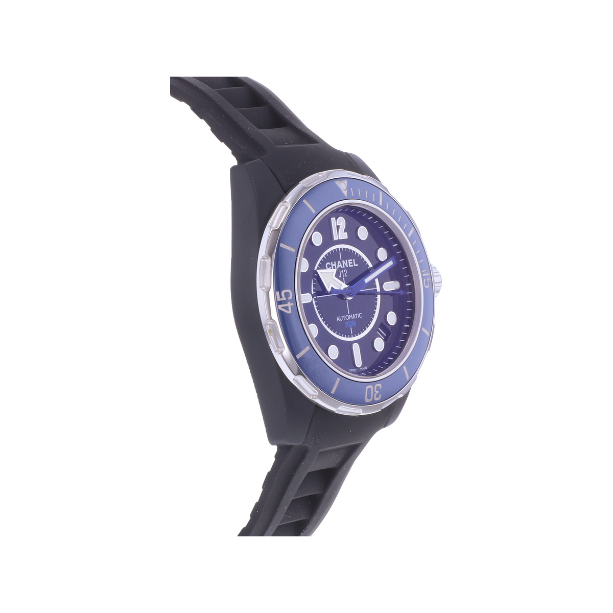 Montre d'occasion CHANEL J12 Marine femme automatique bracelet caoutchouc - vue 2