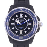 Montre d'occasion CHANEL J12 Marine femme automatique bracelet caoutchouc - vue D1