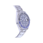 Pre-owned ROLEX GMT-Master II "Batman" men's watch, certified automatic movement (COSC), steel bracelet - view 2