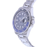 Pre-owned ROLEX GMT-Master II "Batman" men's watch, certified automatic movement (COSC), steel bracelet - view D2