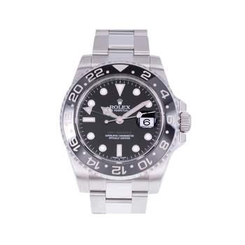 Montre d'occasion ROLEX GMT-Master II Céramique homme mouvement automatique certifié (cosc) bracelet acier