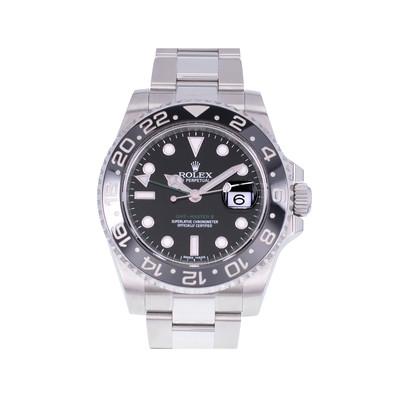 Montre d'occasion ROLEX GMT-Master II Céramique homme mouvement automatique certifié (cosc) bracelet acier - vue 1