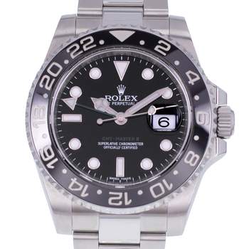 Montre d'occasion ROLEX GMT-Master II Céramique homme mouvement automatique certifié (cosc) bracelet acier