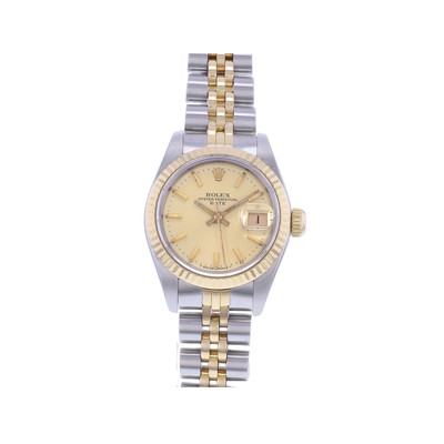 Montre d'occasion ROLEX DateJust Lady femme automatique bracelet or jaune 750/000 et acier - vue 1