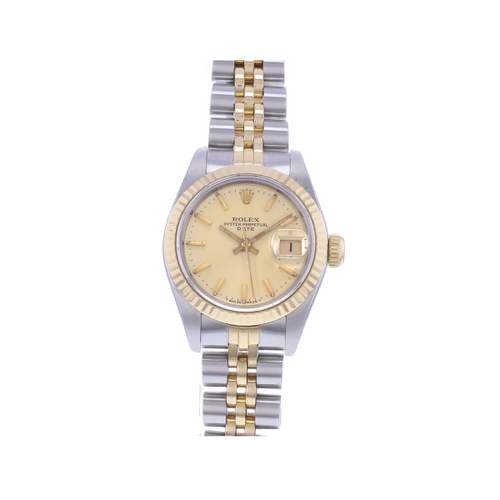 Montre d'occasion ROLEX DateJust Lady femme automatique bracelet or jaune 750/000 et acier