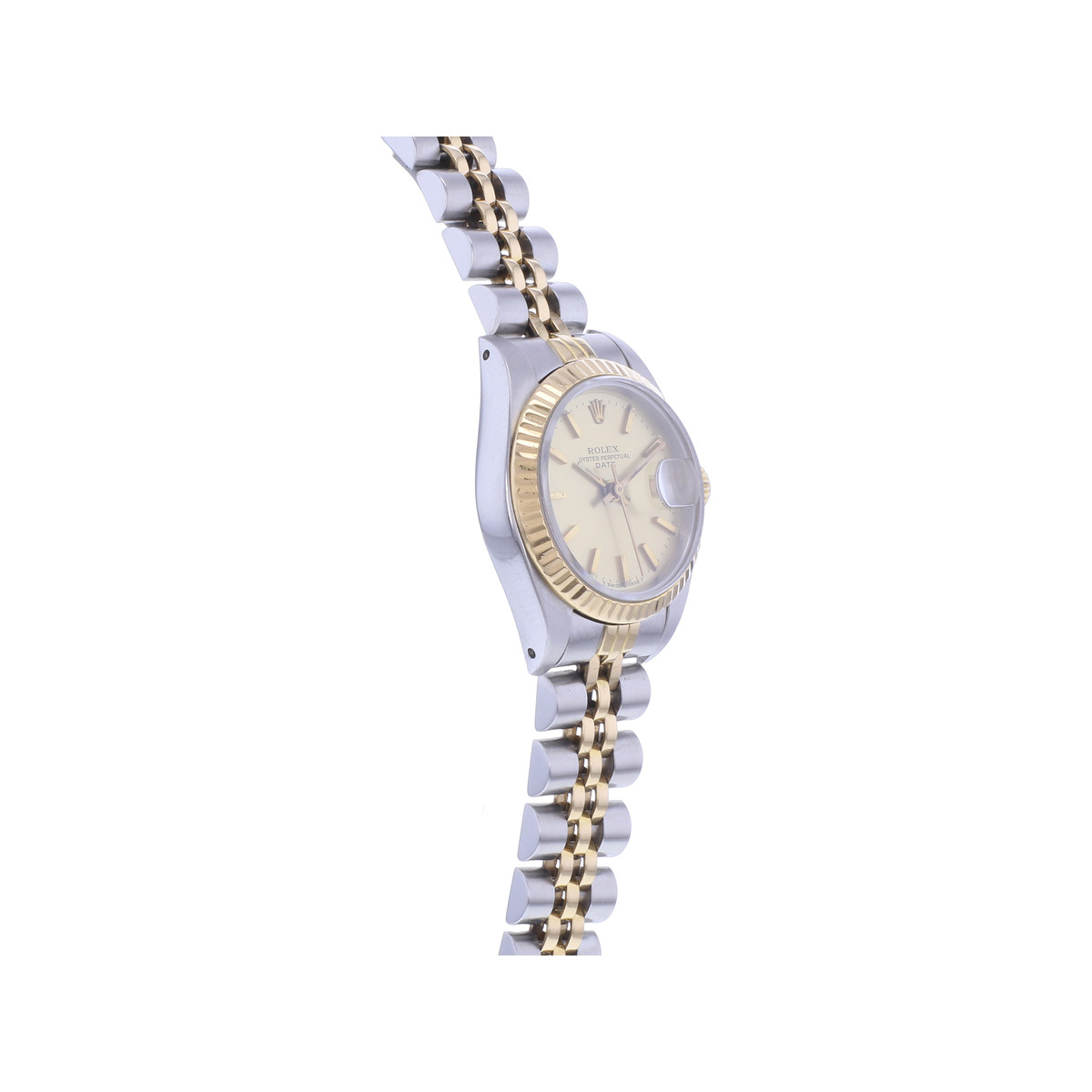Pre-owned ROLEX DateJust Lady women's automatic watch with a 750/000 yellow gold and stainless steel bracelet - view 2