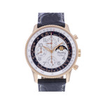 Montre d'occasion BREITLING Montbrillant Olympus Gold homme mouvement automatique certifié (cosc) bracelet cuir cresus - vue 1