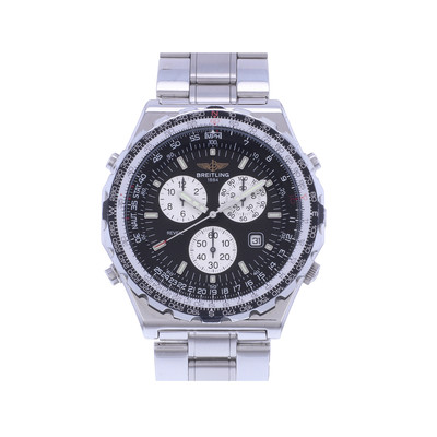 Montre d'occasion BREITLING Jupiter Pilot Vintage homme quartz bracelet acier