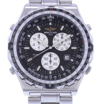 Montre d'occasion BREITLING Jupiter Pilot Vintage homme quartz bracelet acier