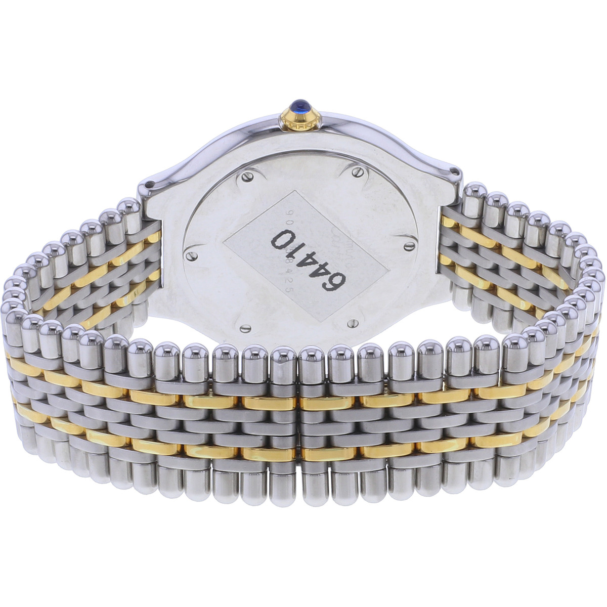 Montre d'occasion CARTIER Must 21 XL homme quartz bracelet or jaune 750/000 et acier - vue 3