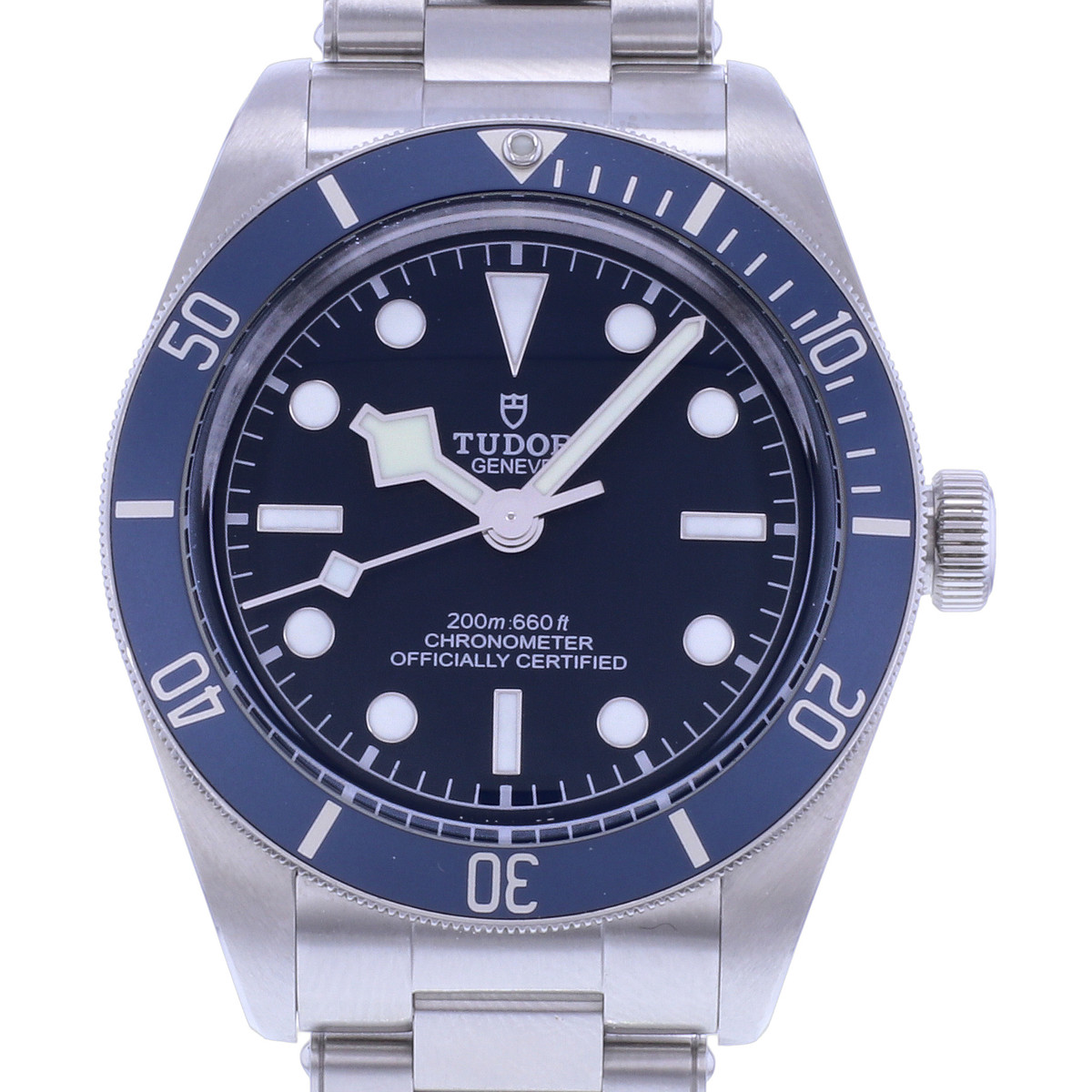 Montre d'occasion TUDOR Black Bay 58 homme mouvement automatique certifié (cosc) bracelet acier - vue D1