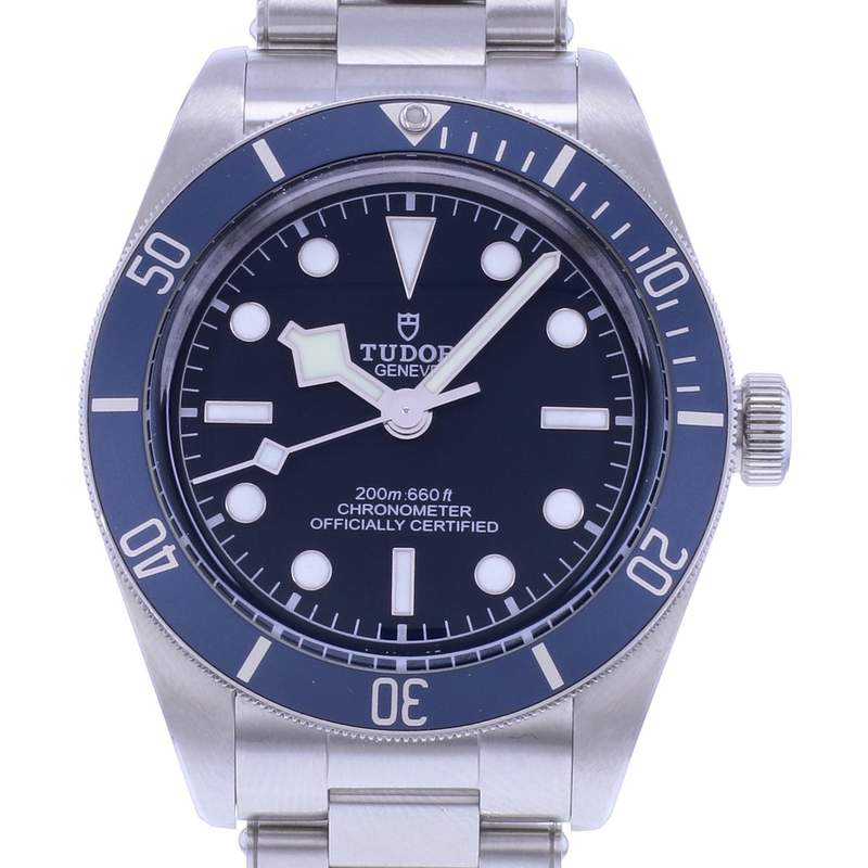 Montre d'occasion TUDOR Black Bay 58 homme mouvement automatique certifié (cosc) bracelet acier - vue D1