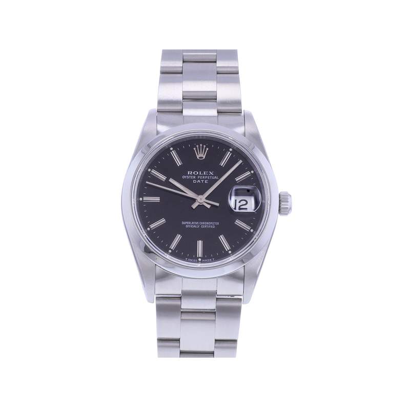 Montre d'occasion ROLEX Date mixte mouvement automatique certifié (cosc) bracelet acier - vue 1