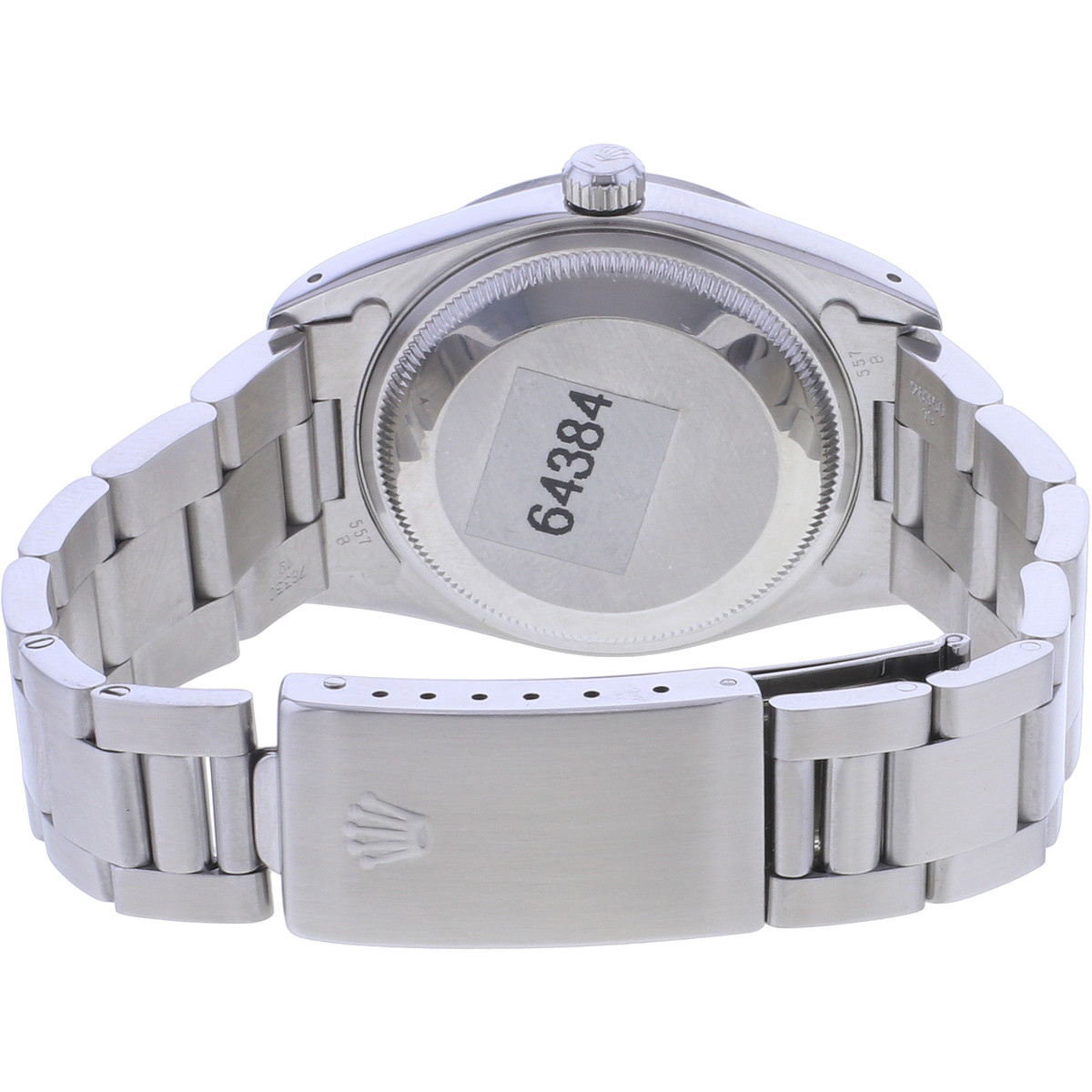 Montre d'occasion ROLEX Date mixte mouvement automatique certifié (cosc) bracelet acier - vue 3