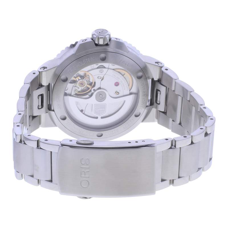 Montre d'occasion ORIS Aquis Date homme automatique bracelet acier - vue 3
