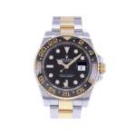 Montre d'occasion ROLEX GMT-Master II homme mouvement automatique certifié (cosc) bracelet or jaune 750/000 et acier - vue 1