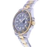 Montre d'occasion ROLEX GMT-Master II homme mouvement automatique certifié (cosc) bracelet or jaune 750/000 et acier - vue D2