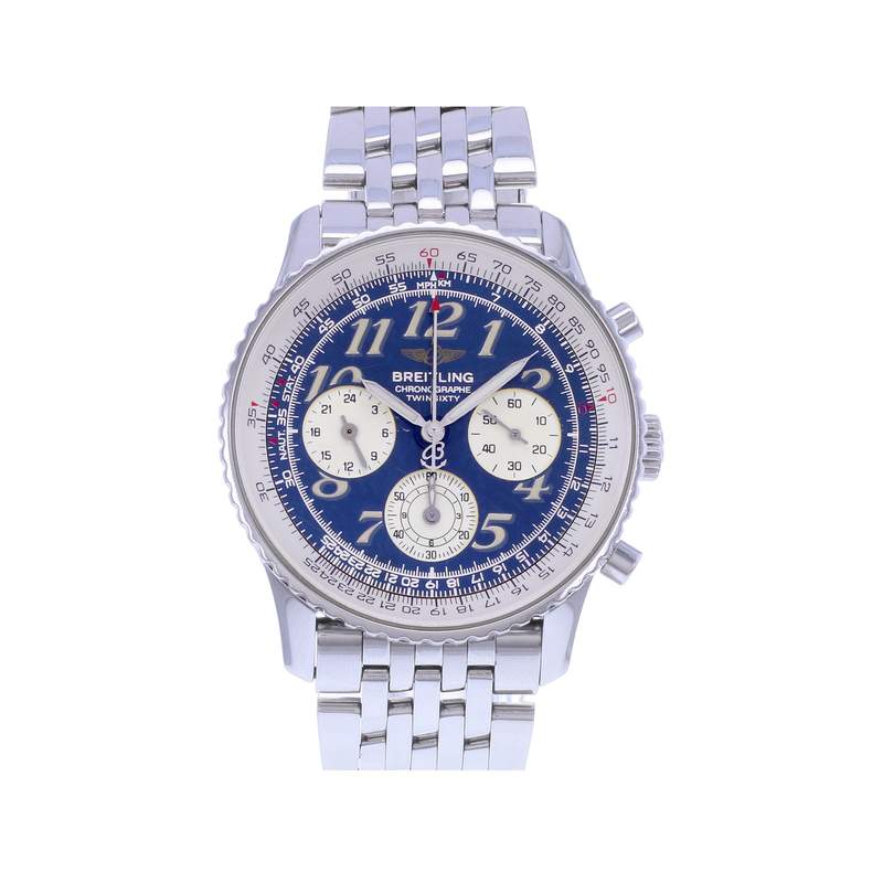 Montre d'occasion BREITLING Navitimer Chronographe Twinsixty homme mouvement automatique certifié (cosc) bracelet acier - vue 1