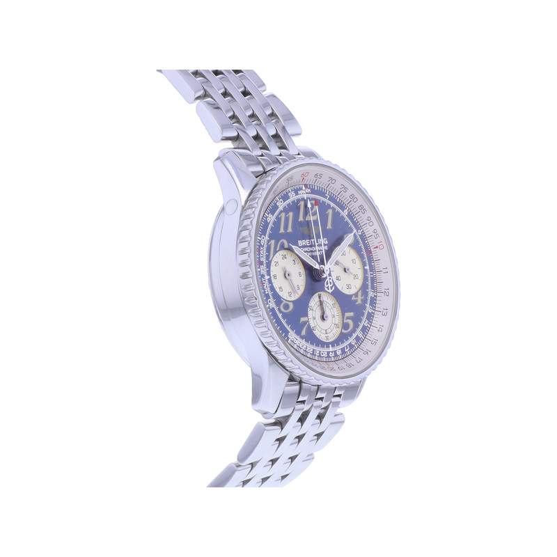 Montre d'occasion BREITLING Navitimer Chronographe Twinsixty homme mouvement automatique certifié (cosc) bracelet acier - vue 2